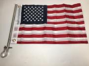 Pactrade Marine Boat American Flag USA 12"X18" Stainless Steel R